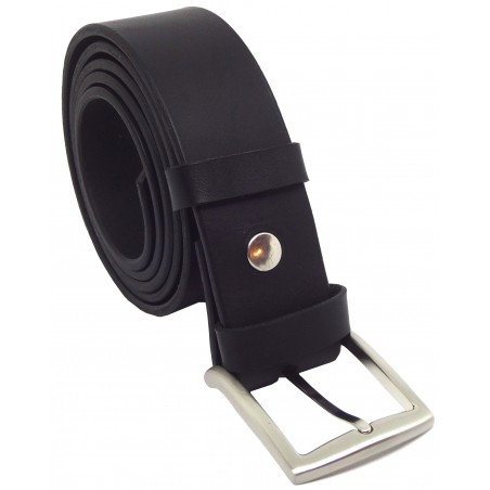 Ceinture noire classique 4 cm boucle 13