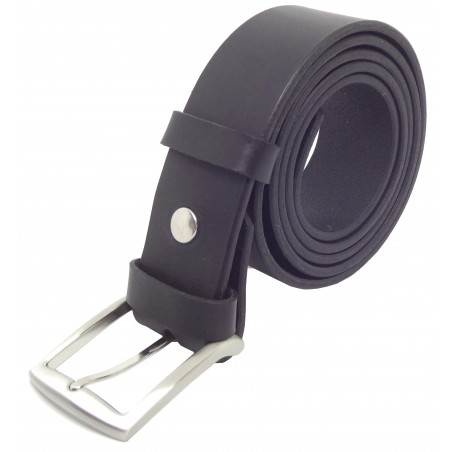 Ceinture noire classique 4 cm boucle 13