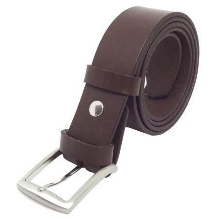 Ceinture Marron foncé 4 cm boucle 13