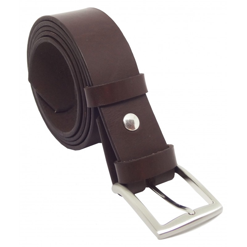 Ceinture Marron foncé 4 cm boucle 13