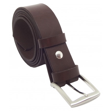 Ceinture Marron foncé 4 cm boucle 13