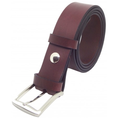 Ceinture Bordeaux 4 cm boucle 13