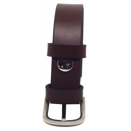 Ceinture Bordeaux classique 3 cm boucle 5