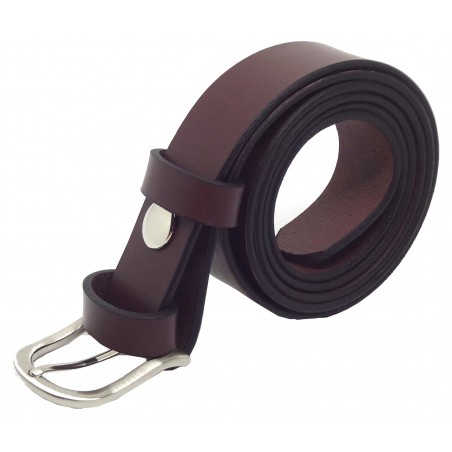 Ceinture Bordeaux classique 3 cm boucle 5