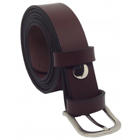 Ceinture Bordeaux classique 3 cm boucle 5