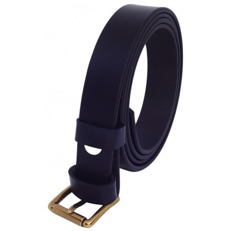 Ceinture noire classique 2,5 cm boucle 3