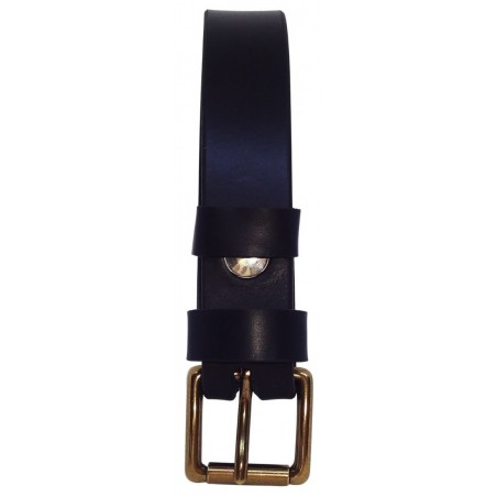 Ceinture noire classique 2,5 cm boucle 3