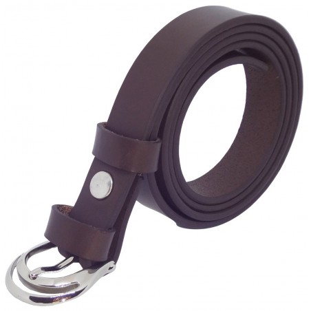 Ceinture Marron Foncé 2,5 cm boucle 1