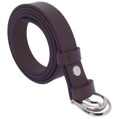 Ceinture Marron Foncé 2,5 cm boucle 1