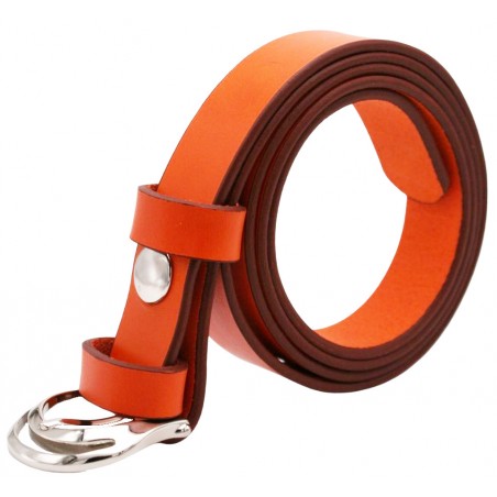 Ceinture Orange 2,5 cm boucle 1