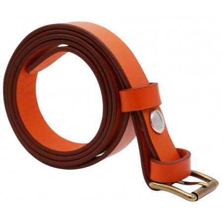 Ceinture Orange 2,5 cm boucle 3
