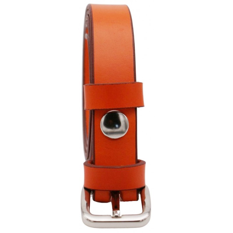 Ceinture Orange 2,5 cm boucle 6