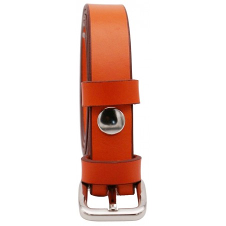 Ceinture Orange 2,5 cm boucle 6