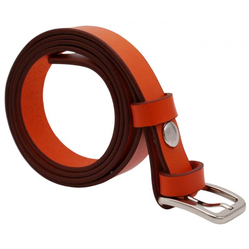 Ceinture Orange 2,5 cm boucle 6