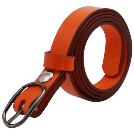 Ceinture Orange 2,5 cm boucle 8