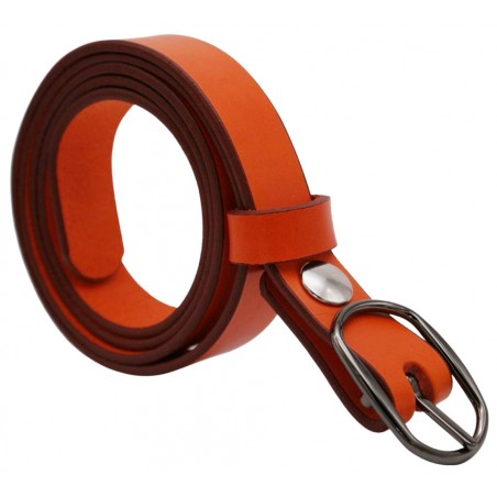 Ceinture Orange 2,5 cm boucle 8