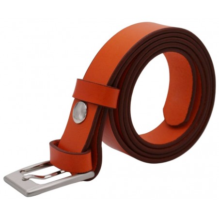 Ceinture Orange 3 cm boucle 1