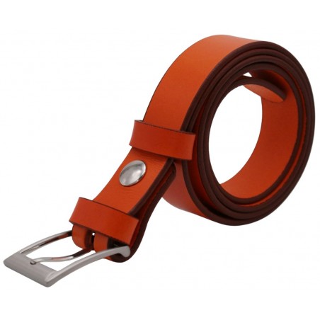Ceinture Orange 3 cm boucle 2
