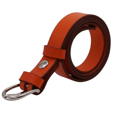 Ceinture Orange 3 cm boucle 6