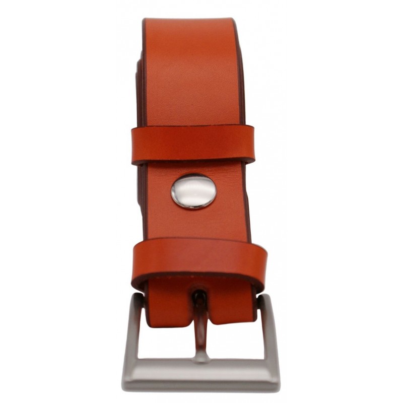 Ceinture Orange 3,5 cm boucle 1