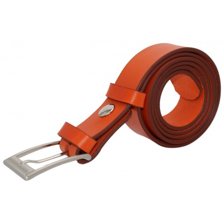 Ceinture Orange 3,5 cm boucle 1