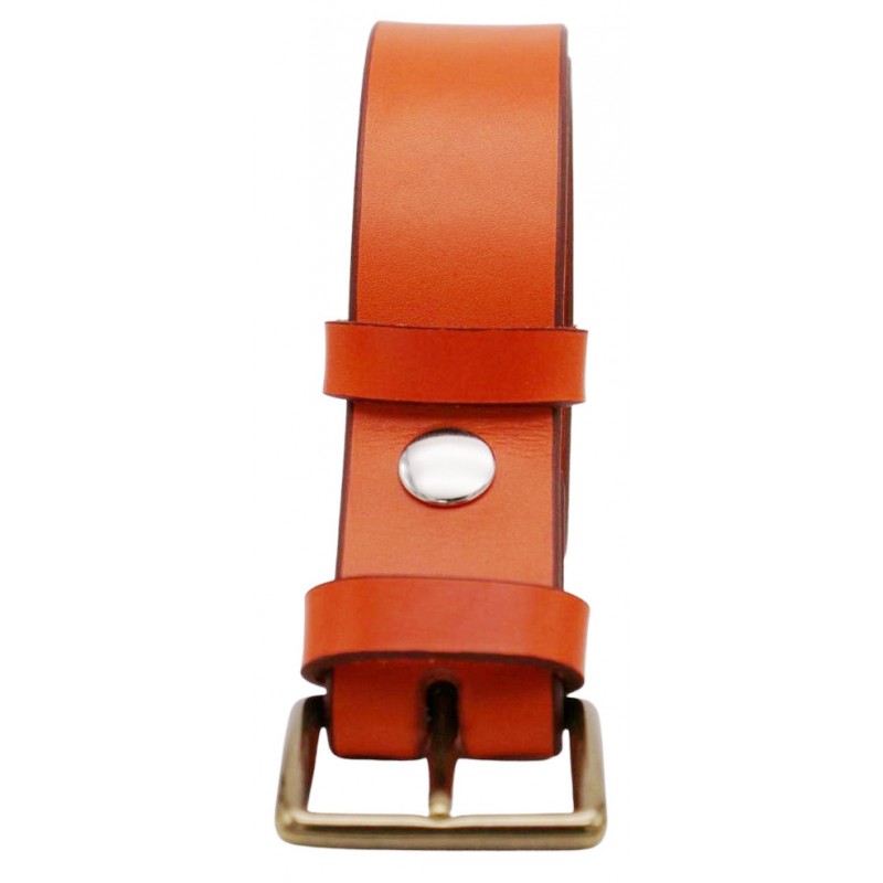 Ceinture Orange 3,5 cm boucle 3