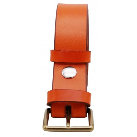 Ceinture Orange 3,5 cm boucle 3