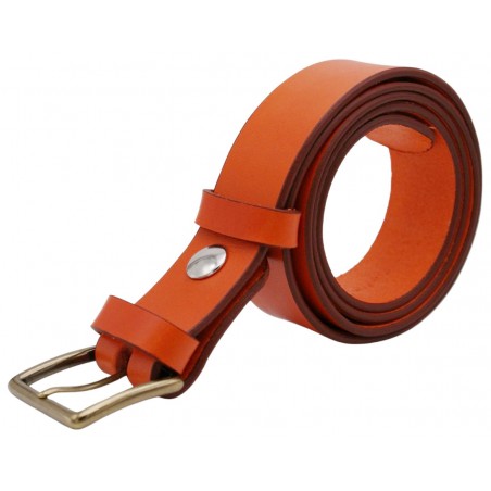 Ceinture Orange 3,5 cm boucle 3
