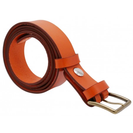 Ceinture Orange 3,5 cm boucle 3