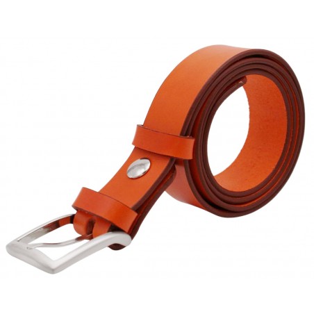 Ceinture Orange 3,5 cm boucle 4