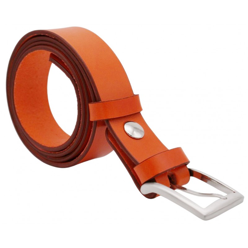 Ceinture Orange 3,5 cm boucle 4