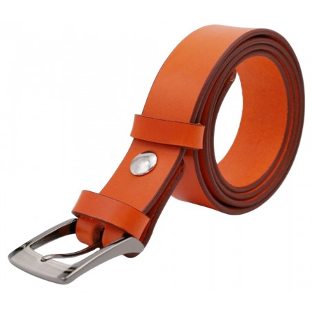 Ceinture Orange 3,5 cm boucle 5