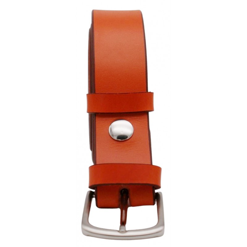 Ceinture Orange 3,5 cm boucle 8