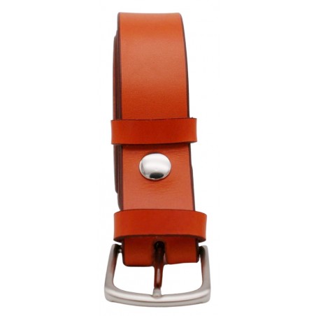 Ceinture Orange 3,5 cm boucle 8