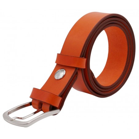 Ceinture Orange 3,5 cm boucle 8