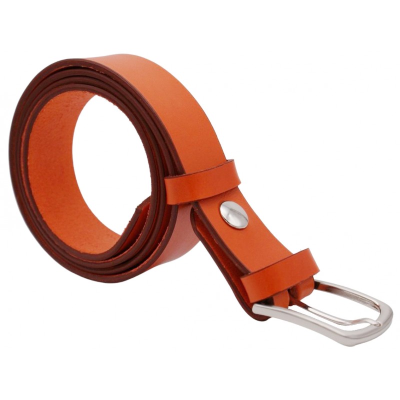 Ceinture Orange 3,5 cm boucle 8