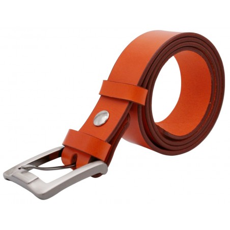 Ceinture Orange 4 cm boucle 1