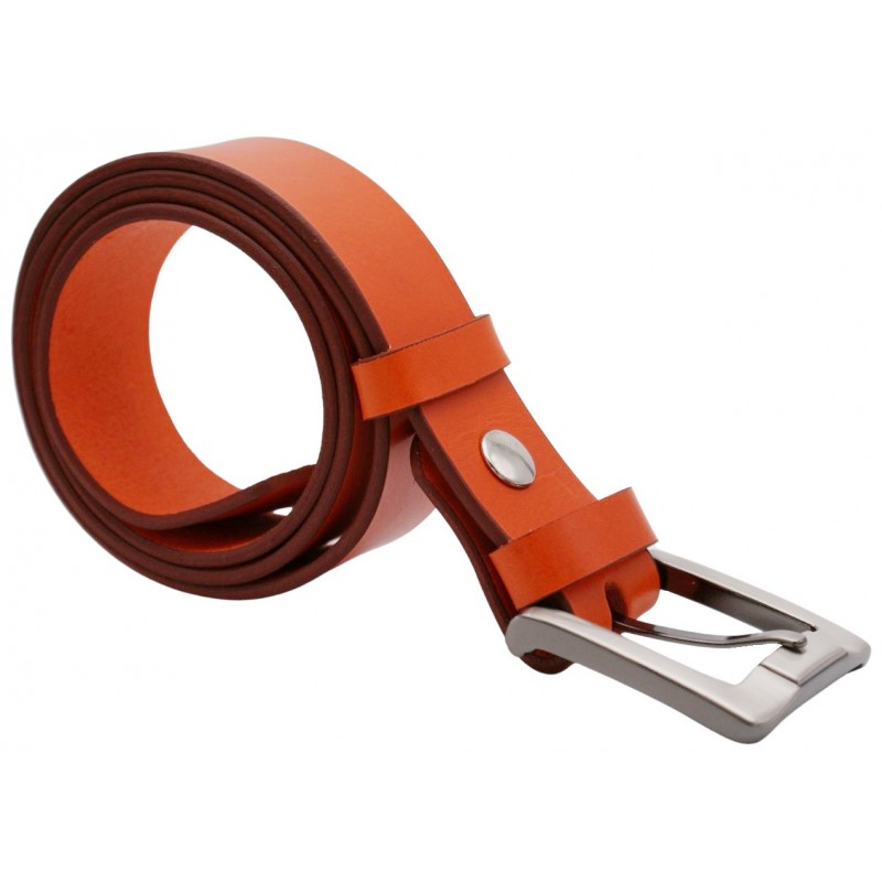 Ceinture Orange 4 cm boucle 1