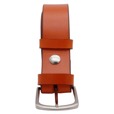 Ceinture Orange 4 cm boucle 2