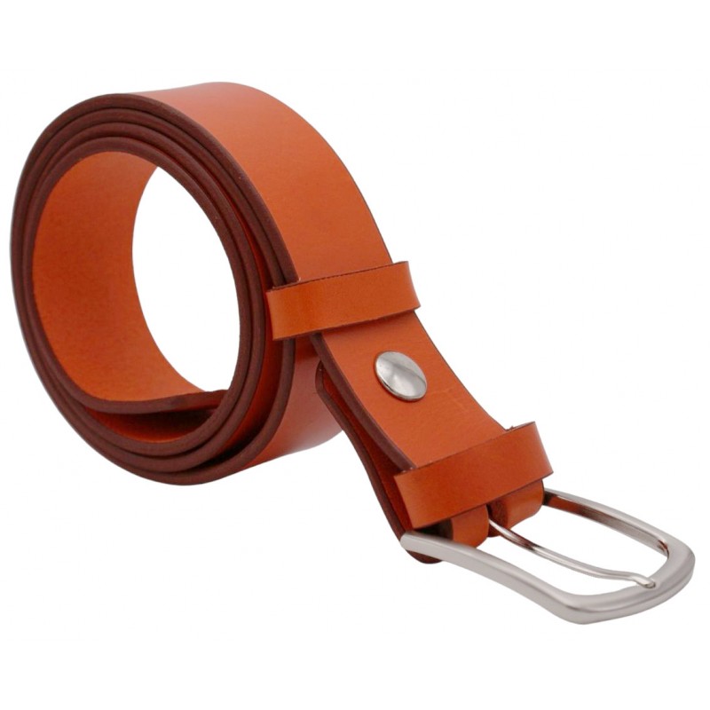 Ceinture Orange 4 cm boucle 2