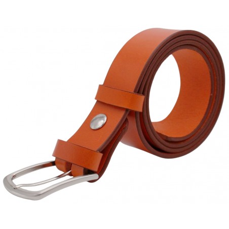 Ceinture Orange 4 cm boucle 2