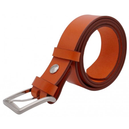 Ceinture Orange 4 cm boucle 13