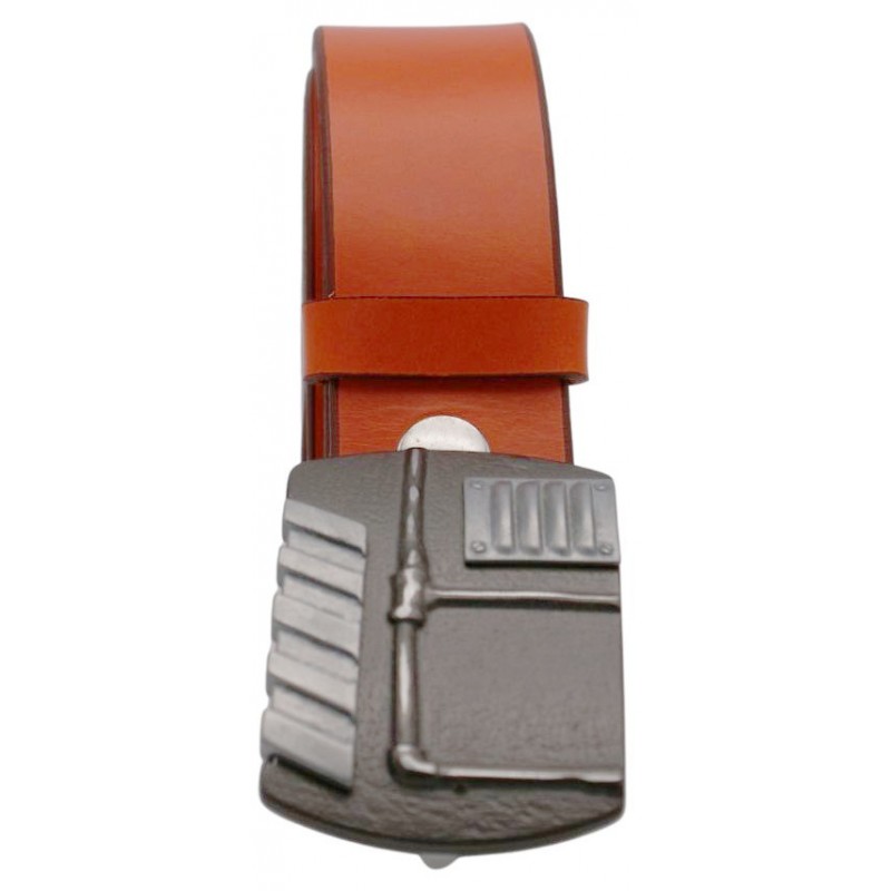Ceinture Orange 4 cm Plaque Steampunk 22