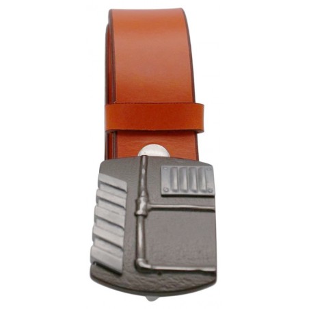 Ceinture Orange 4 cm Plaque Steampunk 22
