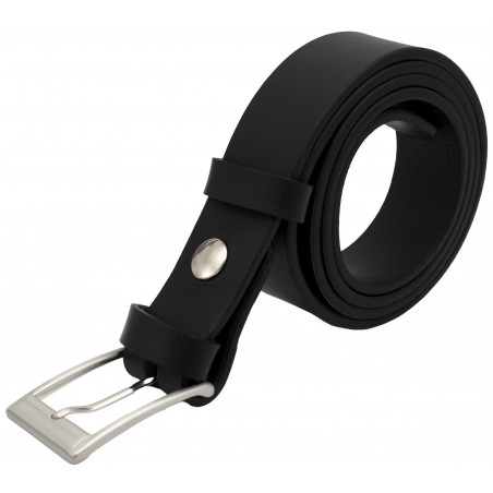 Ceinture noire classique 3,5 cm boucle 1
