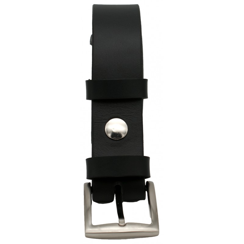 Ceinture noire classique 3,5 cm boucle 4