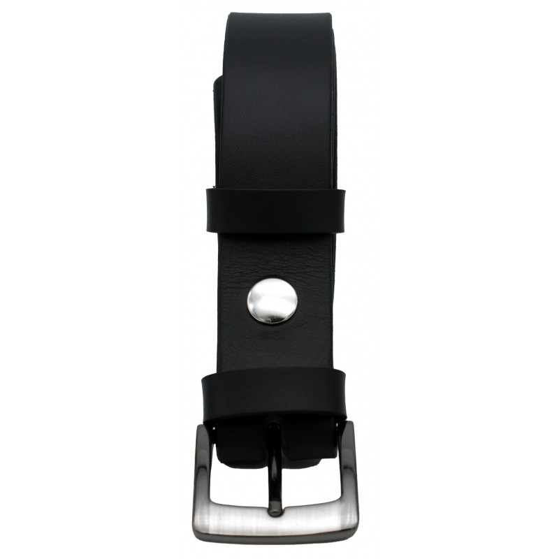 Ceinture noire classique 3,5 cm boucle 5