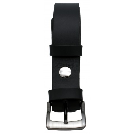 Ceinture noire classique 3,5 cm boucle 5