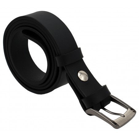 Ceinture noire classique 3,5 cm boucle 5