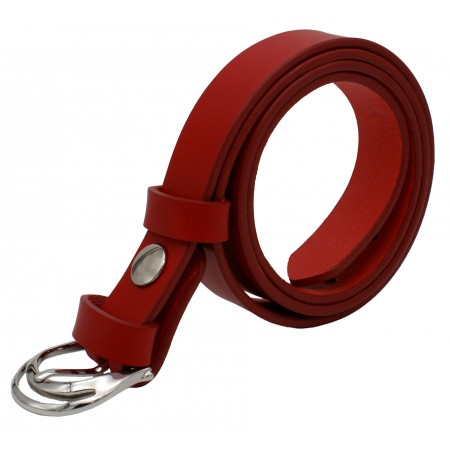 Ceinture Rouge 2,5 cm boucle 1